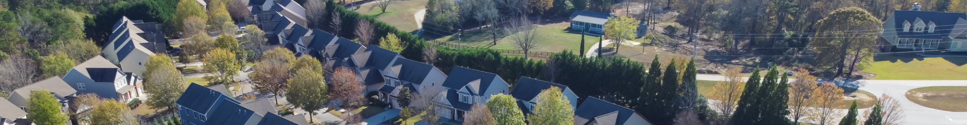 aerial shot of a suburban neighborhood